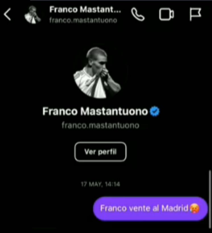 Franco Mastantuono Real Madrid